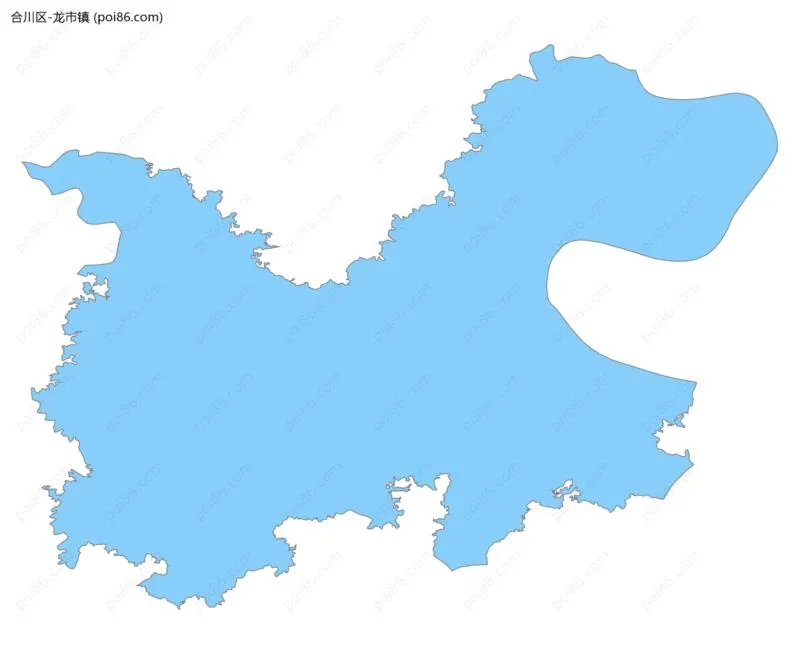 龙市镇边界地图