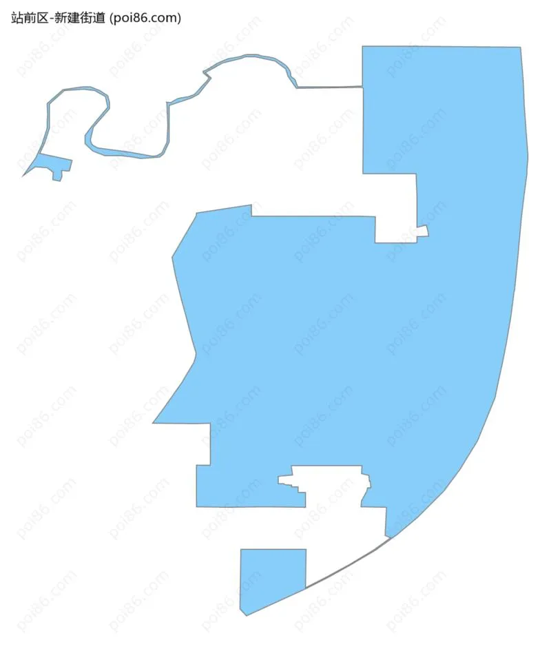 新建街道边界地图