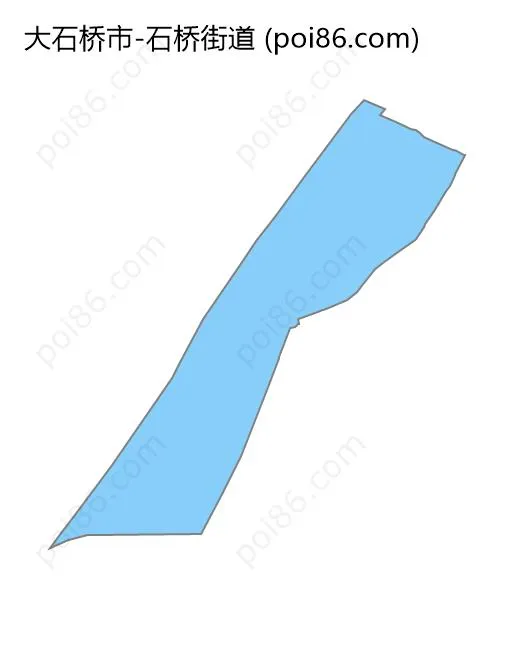 石桥街道边界地图