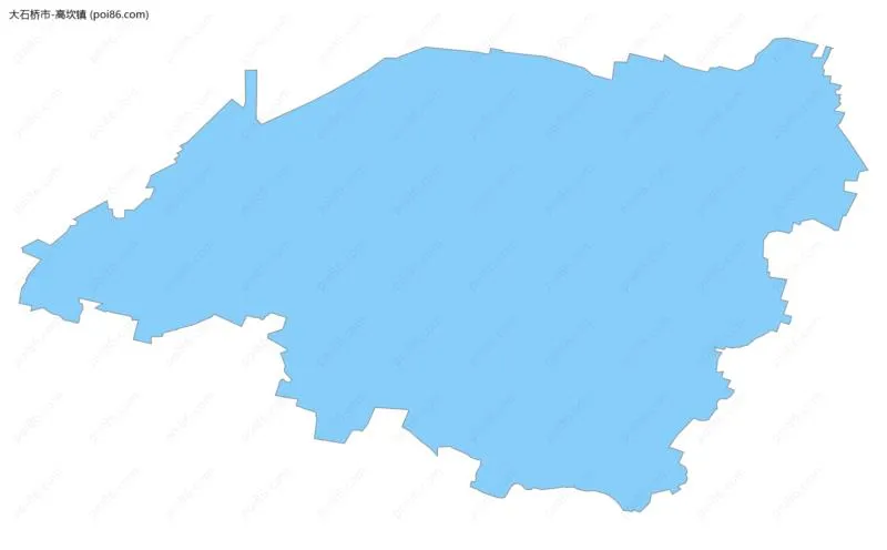 高坎镇边界地图