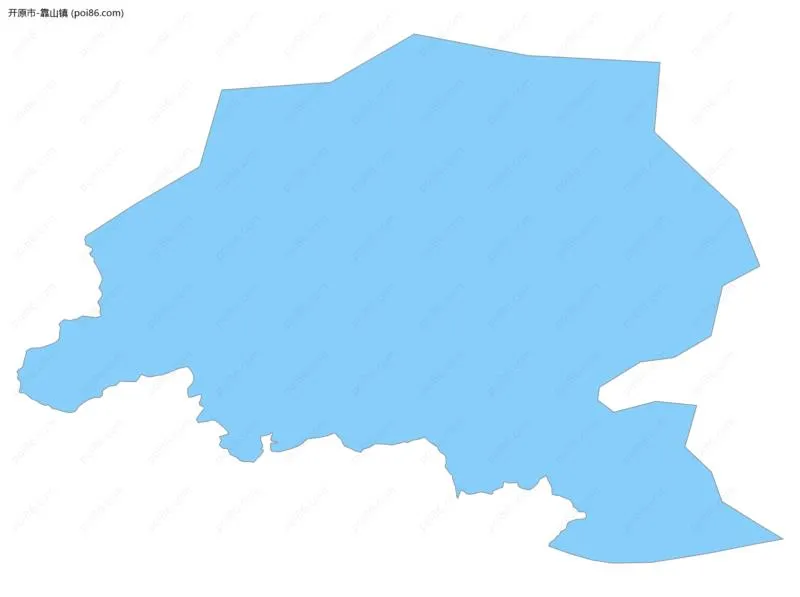 靠山镇边界地图