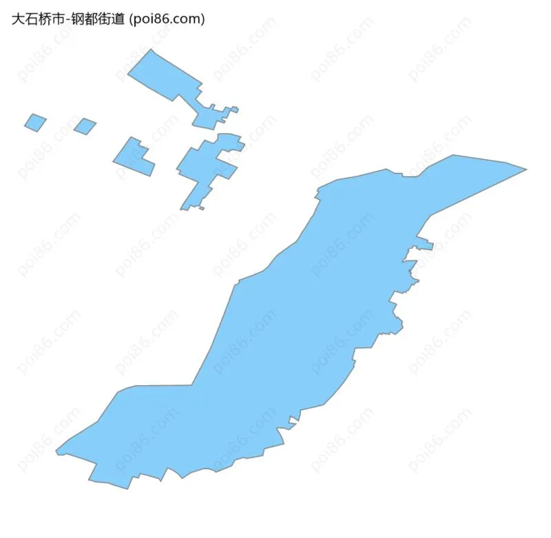 钢都街道边界地图