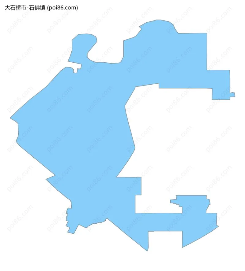 石佛镇边界地图