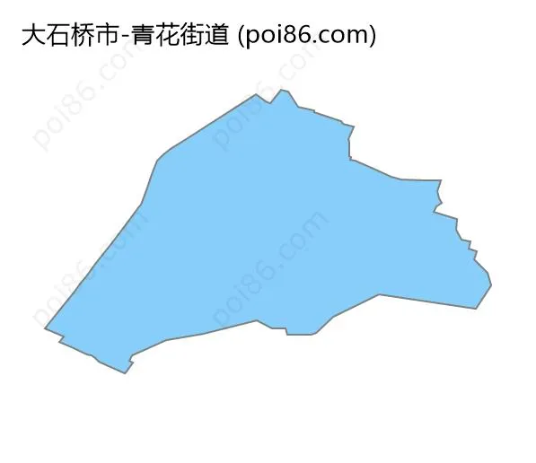 青花街道边界地图