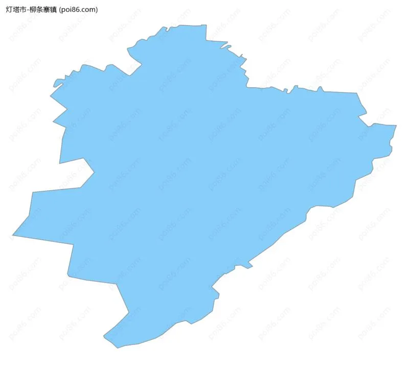 柳条寨镇边界地图