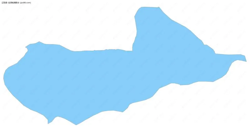 吉洞峪满族乡边界地图