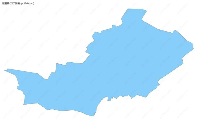 刘二堡镇边界地图