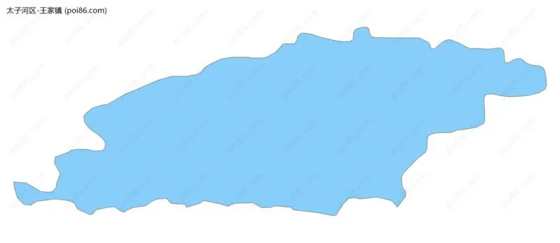 王家镇边界地图