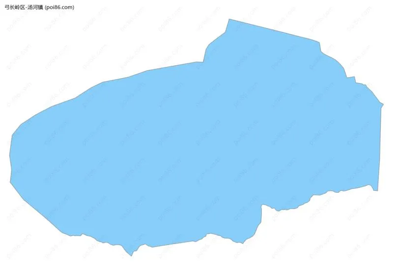 汤河镇边界地图