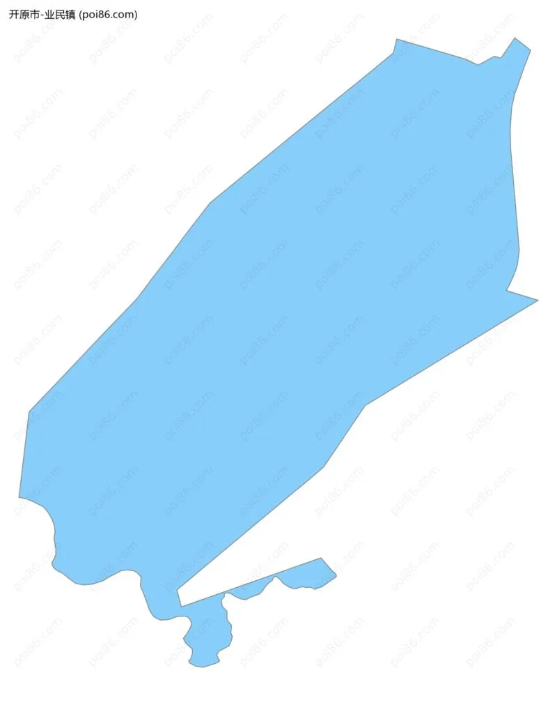 业民镇边界地图