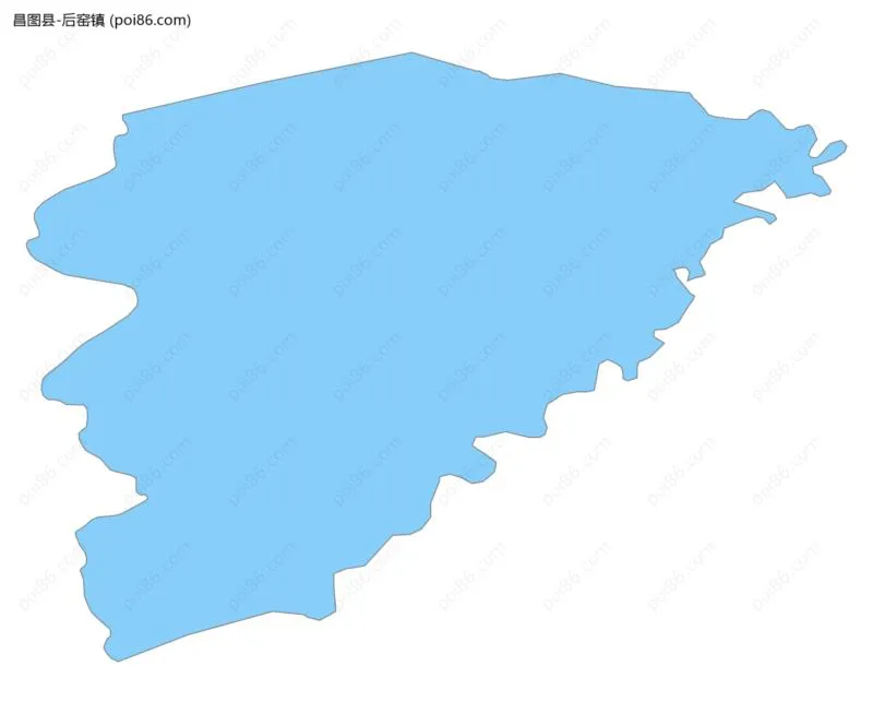 后窑镇边界地图