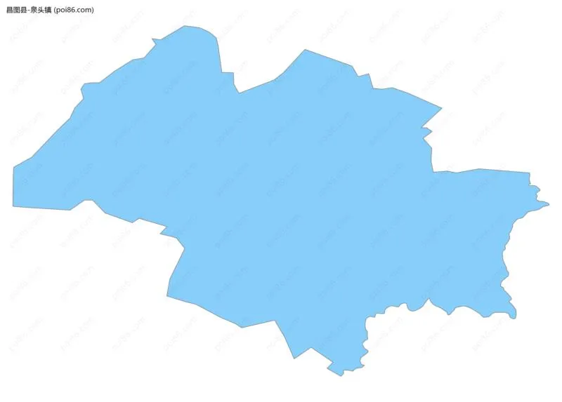 泉头镇边界地图