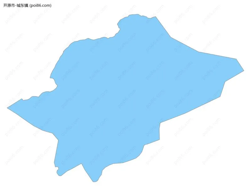 城东镇边界地图