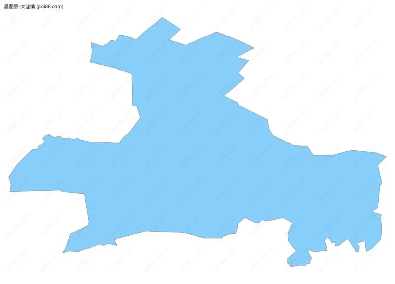 大洼镇边界地图
