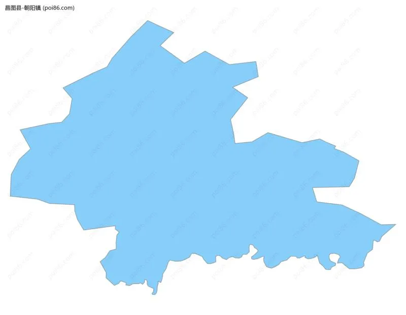 朝阳镇边界地图