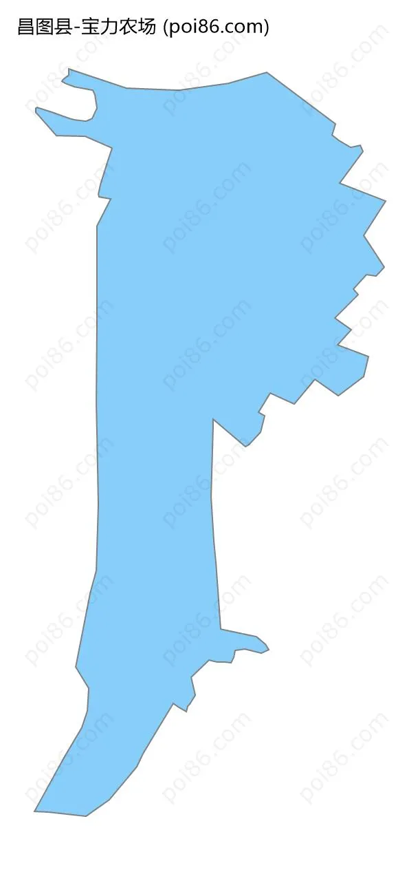 宝力农场边界地图