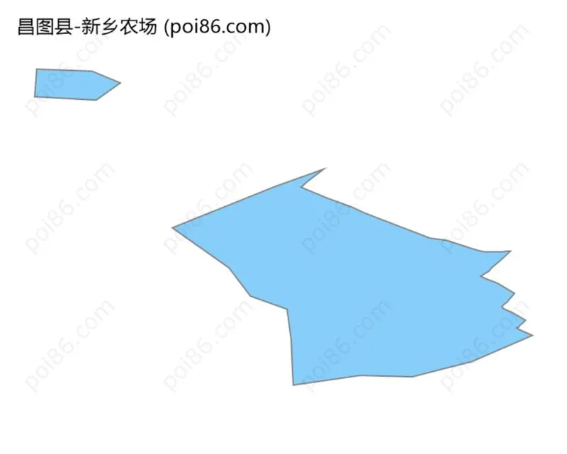 新乡农场边界地图