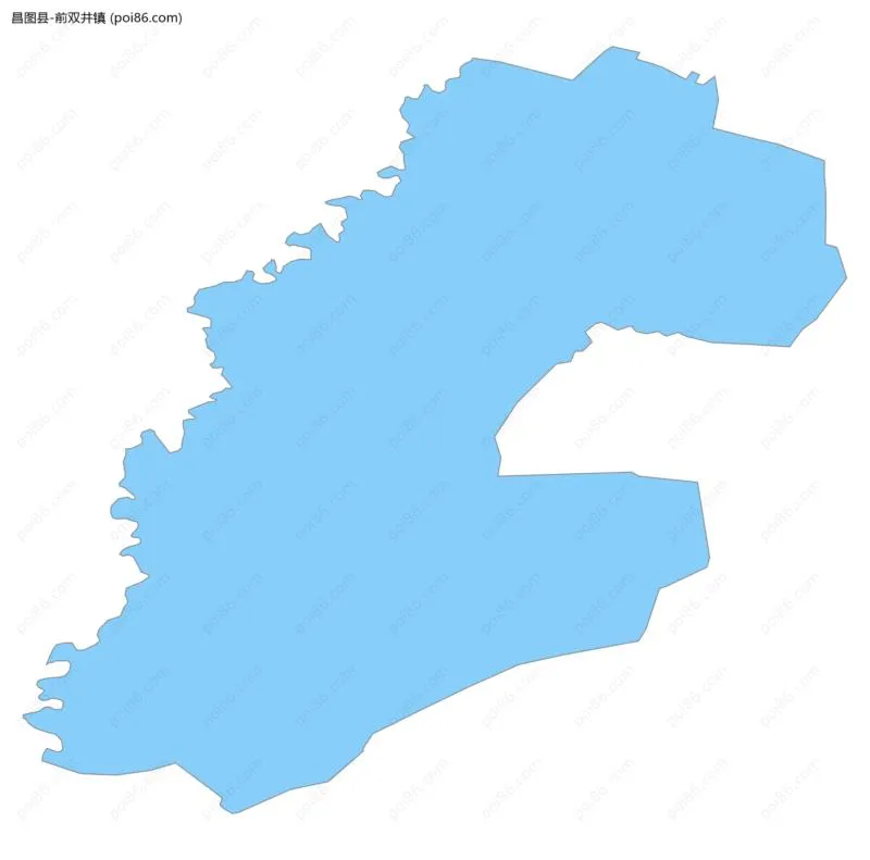 前双井镇边界地图