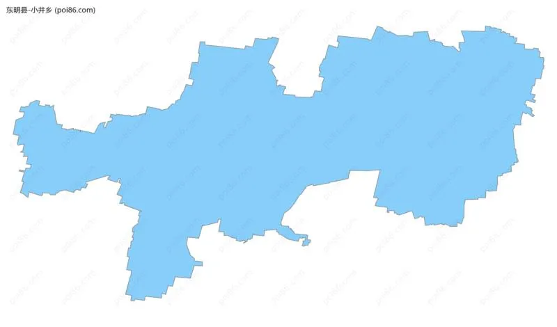小井乡边界地图