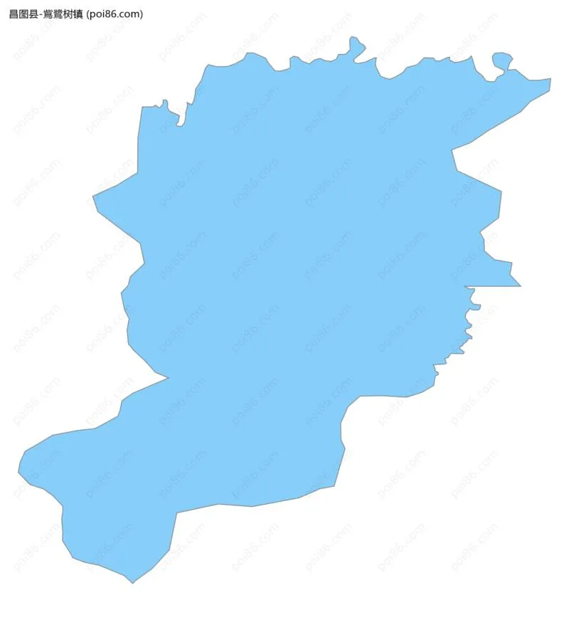 鴜鷺树镇边界地图