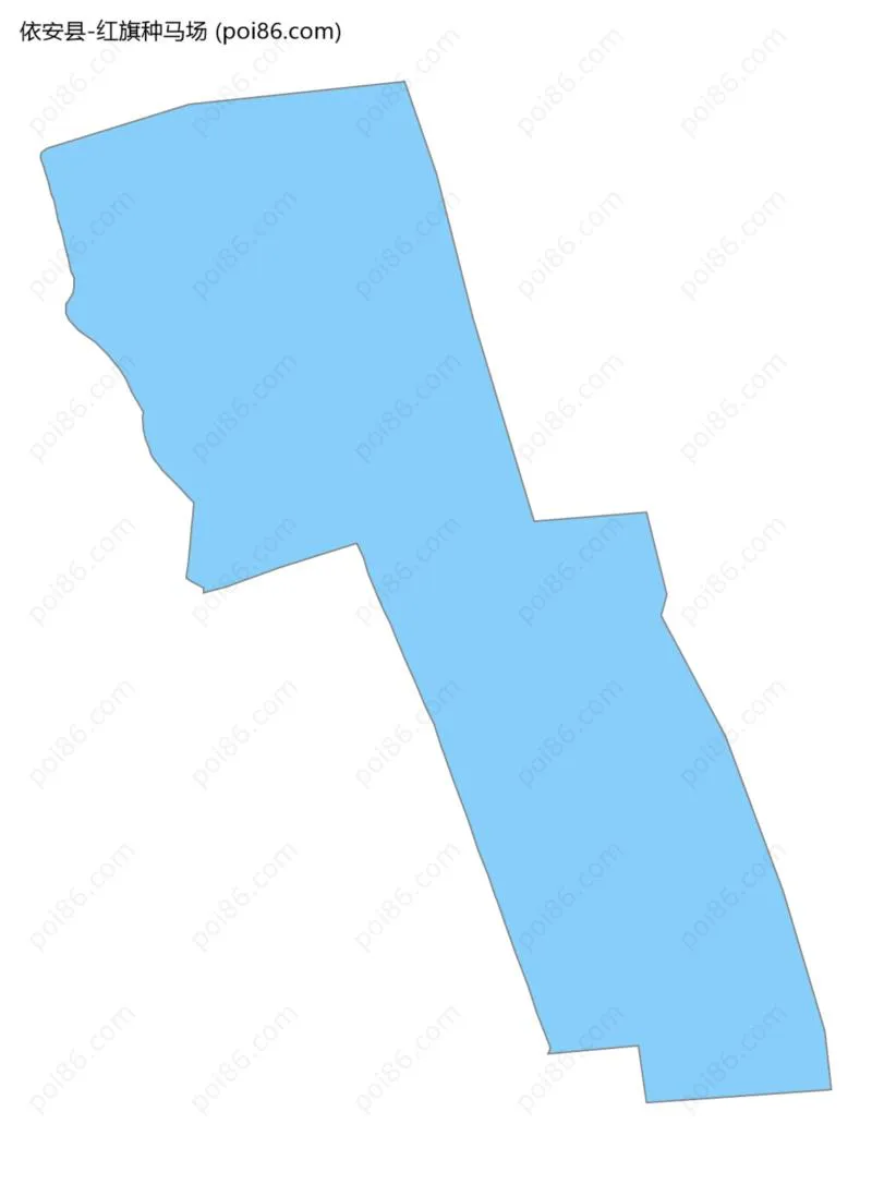 红旗种马场边界地图