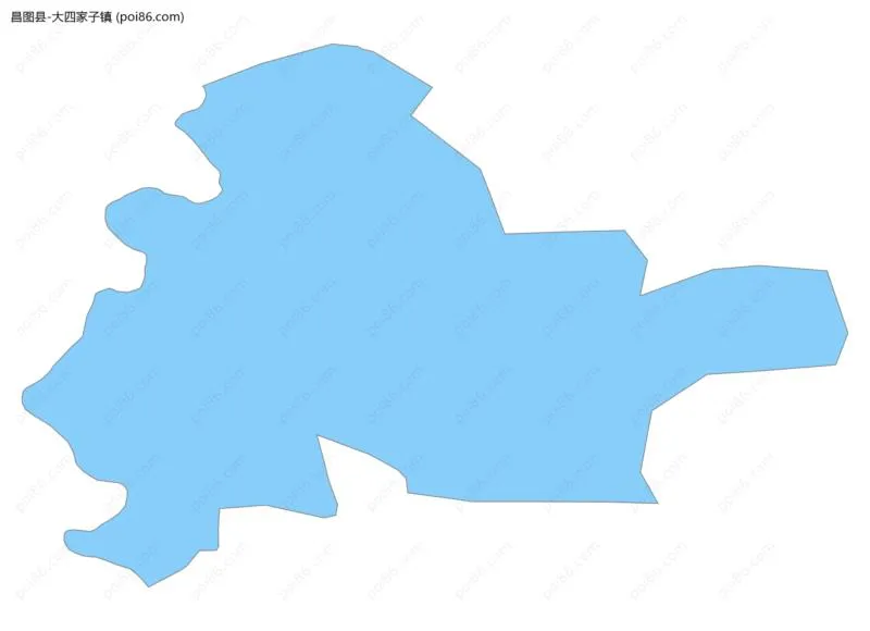 大四家子镇边界地图