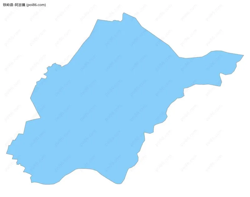 阿吉镇边界地图