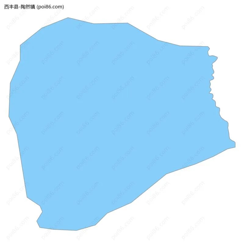 陶然镇边界地图