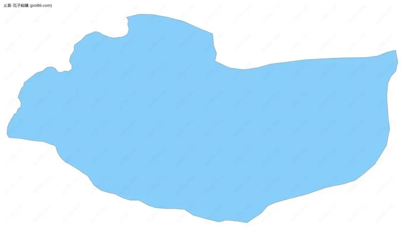 瓦子峪镇边界地图