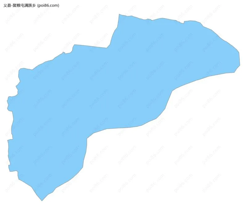 聚粮屯满族乡边界地图