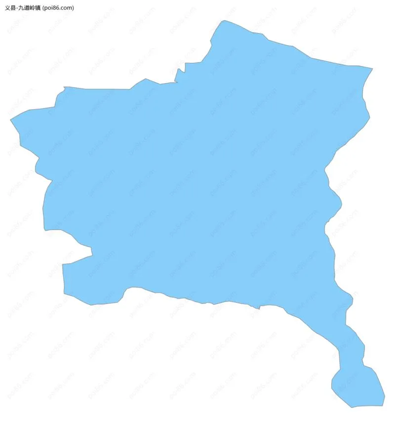 九道岭镇边界地图