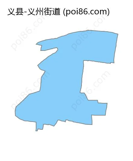义州街道边界地图