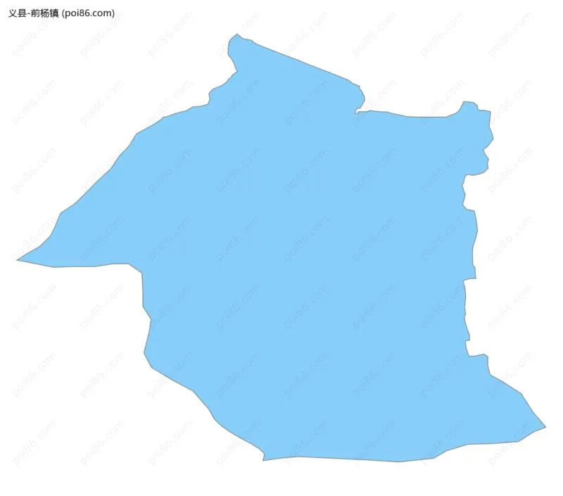前杨镇边界地图