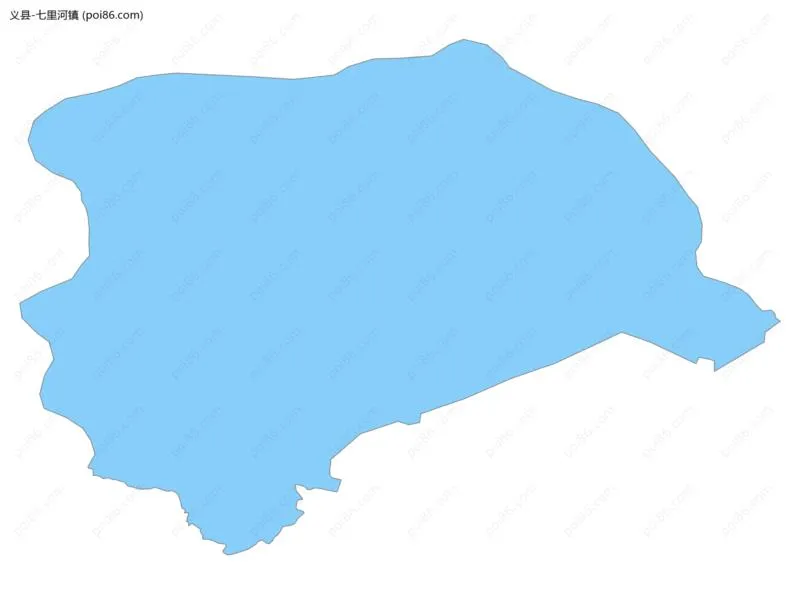 七里河镇边界地图