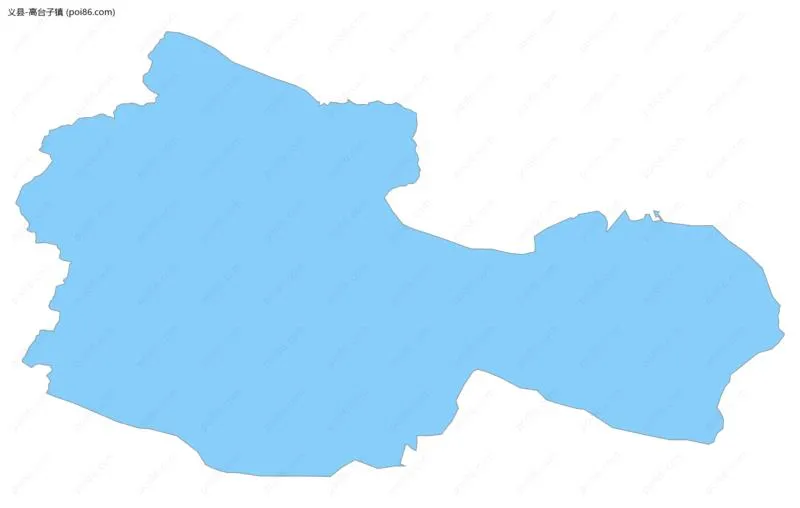 高台子镇边界地图