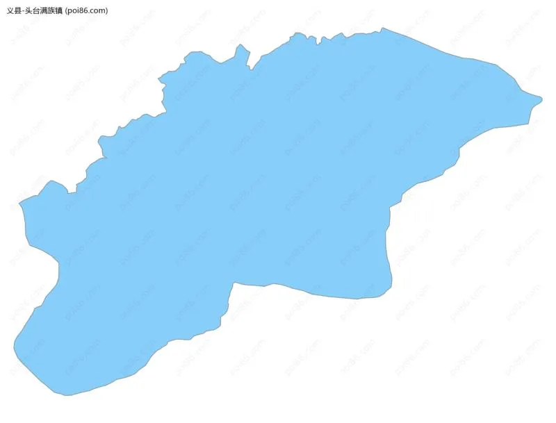 头台满族镇边界地图