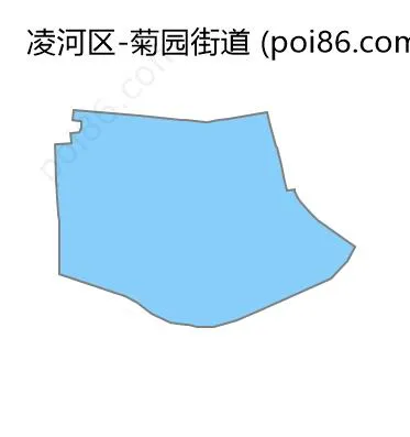 菊园街道边界地图