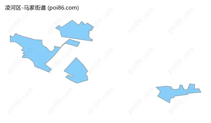 马家街道边界地图