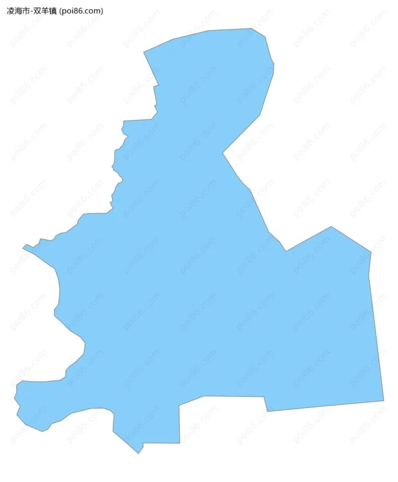 双羊镇边界地图