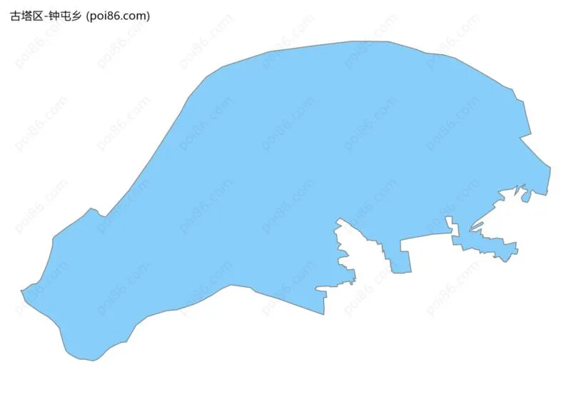 钟屯乡边界地图