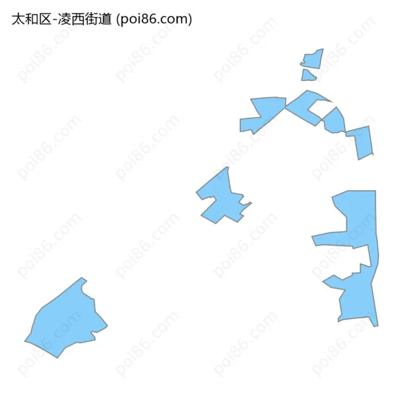 凌西街道边界地图