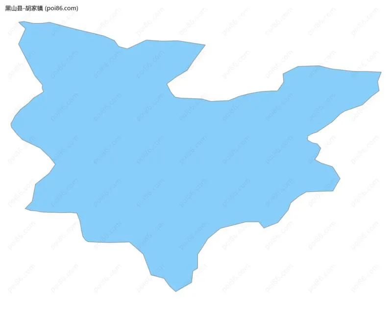 胡家镇边界地图