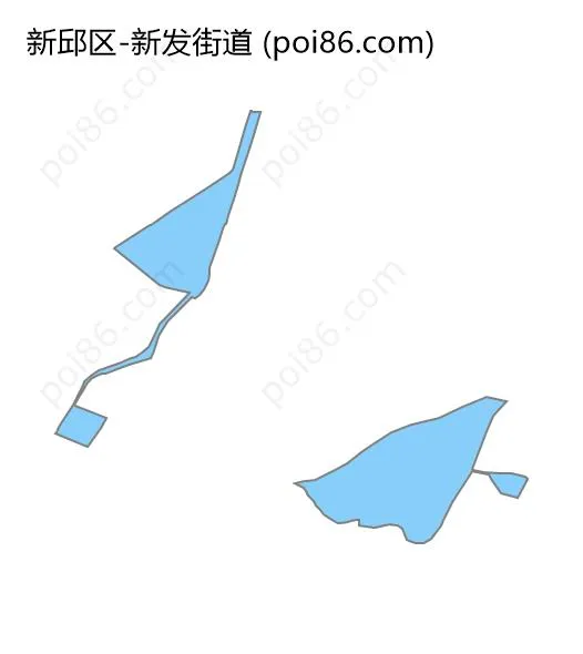 新发街道边界地图