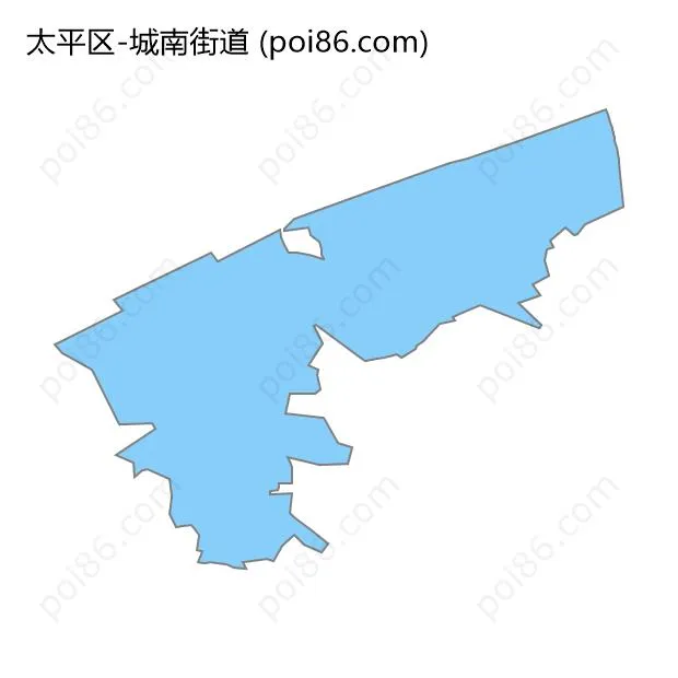 城南街道边界地图