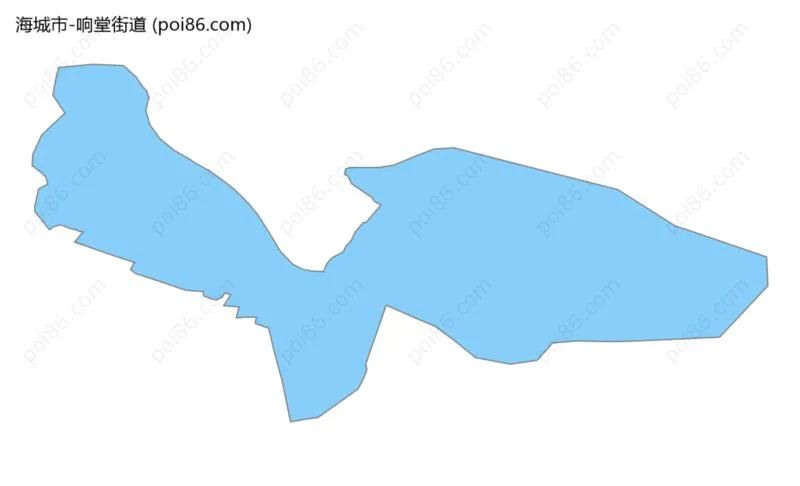 响堂街道边界地图