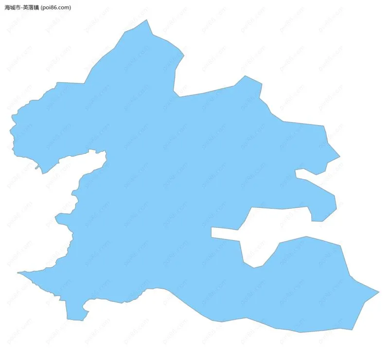 英落镇边界地图