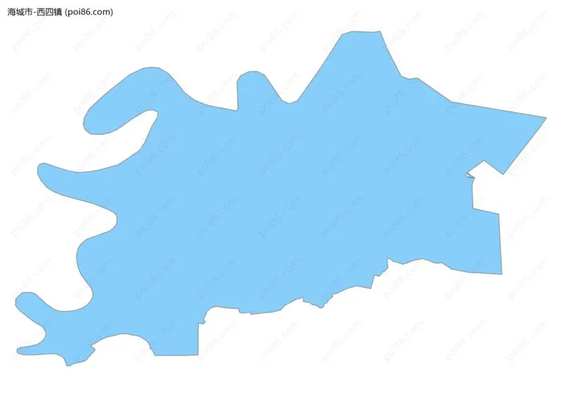 西四镇边界地图