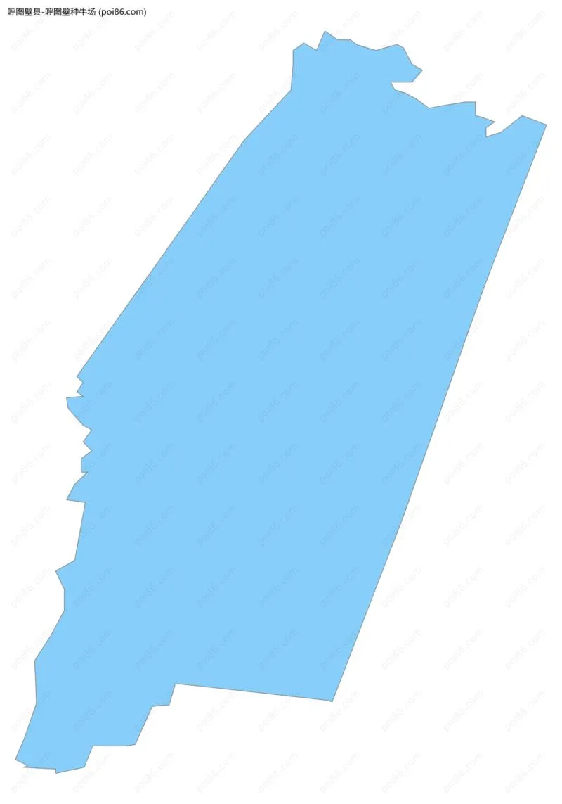 呼图壁种牛场边界地图