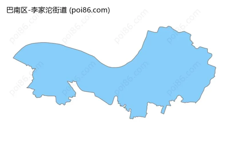 李家沱街道边界地图