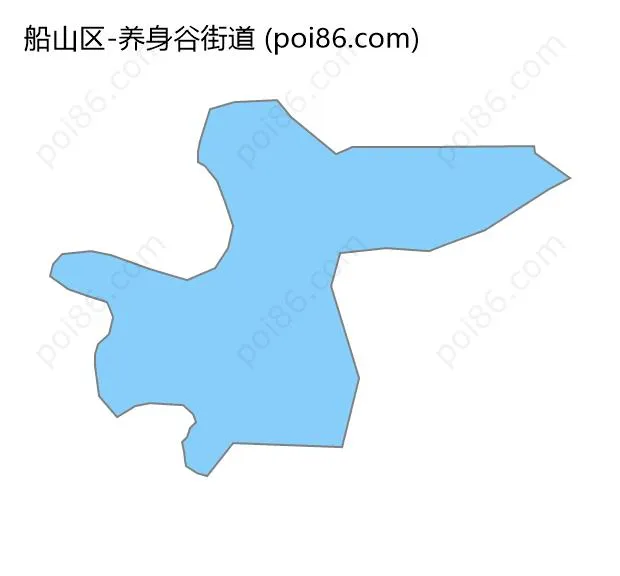 养身谷街道边界地图